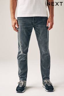 Grau - Slim Fit - Bequeme Stretch-Jeans (D67905) | 27 €