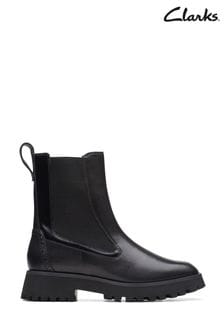 Clarks Black Leather Stayso Rise Boots (D68103) | €72