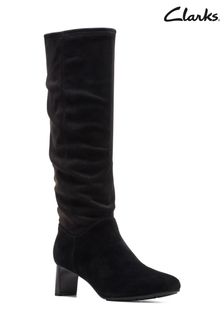 Clarks Black Combi Kyndall Rise Boots (D68107) | kr2 290