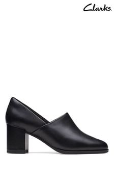 Clarks Black Leather Freva55 Lily Shoes (D68118) | kr1,038
