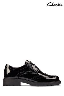 Clarks Black Patent Clarks Wide Fit Orinoco2 Limit Shoes (D68134) | €126