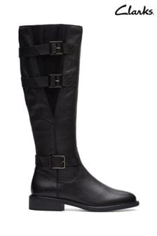 Clarks Black Leather Cologne Up Boots (D68151) | kr3 300