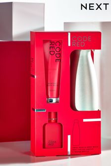 Code Red 30ml Eau De Parfum 100ml Body Wash and Water Bottle Gift Set (D68163) | €8.50