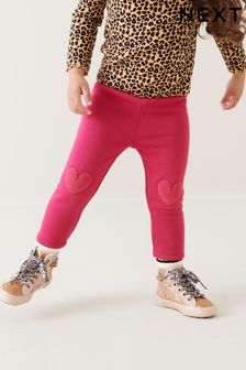 Berry Red Cosy Fleece Lined Leggings (3mths-7yrs) (D68225) | 25 SAR - 33 SAR