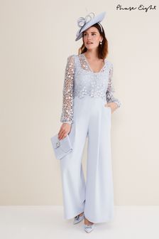 Phase Eight Blue Mariposa Lace Jumpsuit (D68415) | ₪ 950