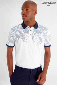 Calvin Klein Golf Nashua Printed White Polo Shirt (D68559) | 84 €