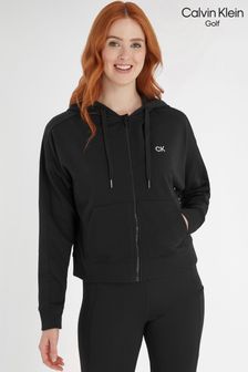 Calvin Klein Golf Capa Full Zip Black Hoodie (D68593) | $102