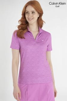 Calvin Klein Golf Purple Crackle Polo Shirt (D68628) | €37