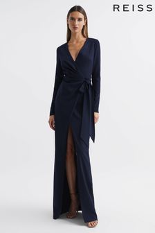 Halston Front Slip Maxi Gown (D68724) | AED2,302