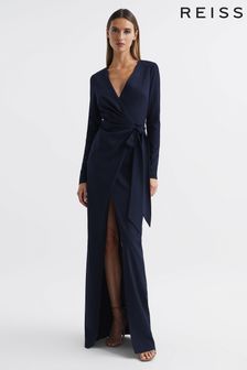 Halston Front Slip Maxi Gown (D68724) | €595