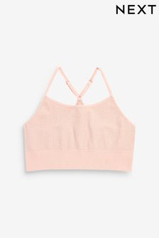 Pink Pink 1 Pack Seamfree Sparkle Crop Top (7-16yrs) (D68759) | AED26