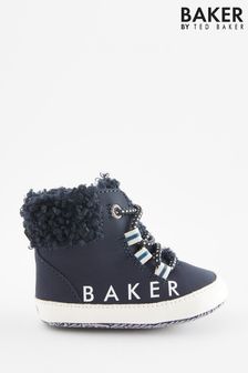 Baker by Ted Baker Baby Boys Navy Blue Boot Padders (D68838) | AED54