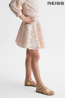 Reiss Pink Nella Senior Lace High Rise Mini Skirt (D68953) | $91
