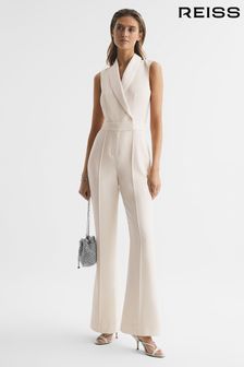 Reiss Ivory Dani Petite Tuxedo Jumpsuit (D68977) | €345