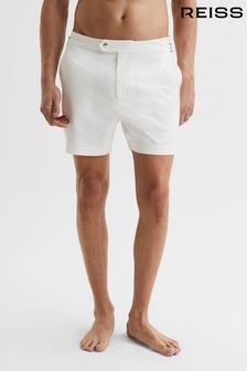 Reiss White Sun Side Adjuster Swim Shorts (D69023) | €107