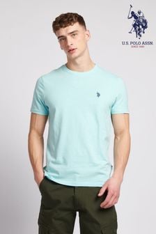 U.s. Polo Assn. T-Shirt mit Doppelreiter-Logo, Blau (D69106) | 38 €
