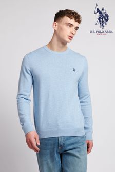U.S. Polo Assn. Mens Blue Cotton Crew Neck Sweatshirt (D69145) | 67 €