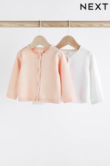 White/Pink Baby Cardigans 2 Pack (0mths-3yrs) (D69210) | EGP426 - EGP486