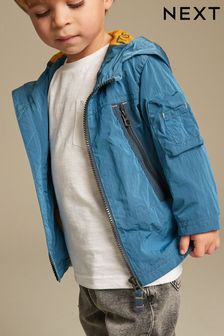 藍色 - 工作風防雨連帽厚夾克 (3個月至7歲) (D69216) | NT$980 - NT$1,150