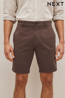 Brown Straight Stretch Chino Shorts (D69269) | €8