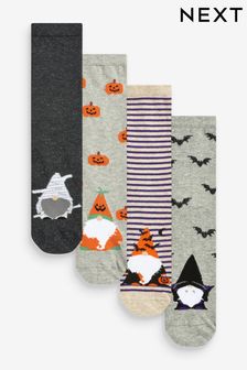 Grey Gonk Halloween Ankle Socks 4 Pack (D69271) | €7