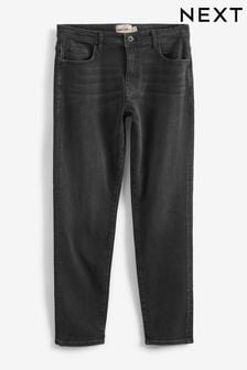 Черный - Стандартный зауженный - Стретчевые джинсы в винтажном стиле (D69296) | €15
