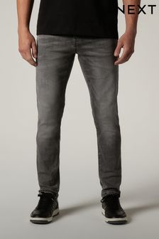 灰色 - 窄版 - 經典彈力牛仔褲 (D69299) | HK$241
