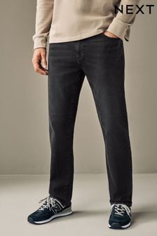 Negru - Drept - Vintage Stretch Authentic Jeans (D69314) | 199 LEI