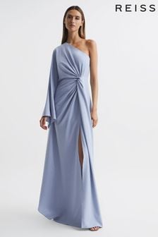 Halston Cold Shoulder Side Slip Maxi Gown (D69341) | NT$20,530