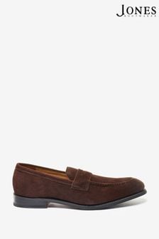 Jones Bootmaker Men's Barcelona Brown Goodyear Welted Leather Loafers (D69345) | $327