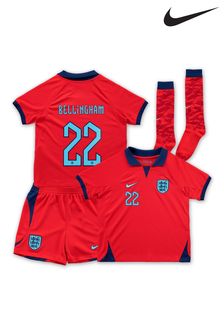 Nike Red Bellingham - 22 Little Kids England Away Football Kit (D69396) | €89