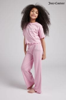 Пурпурный кроп-топ для девочек Juicy Couture Спортивные брюки (D69408) | €26