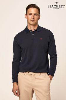 Hackett London Mens Long Sleeve Polo Shirt (D69511) | €59