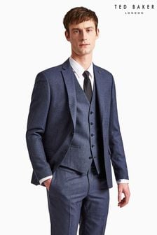 Ted Baker Tailoring Navy Blue Scratch Slim Jacket (D69783) | HK$2,663