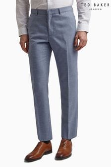 Синие фланелевые брюки узкого кроя Ted Baker Tailoring (D69786) | €88