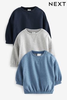 Blue Baby Sweatshirts 3 Pack (D70118) | €11 - €12.50