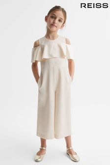 Reiss Ivory Henny Junior Off-The-Shoulder Jumpsuit (D70156) | AED634