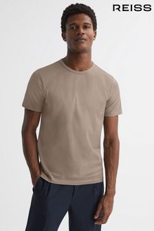 Reiss Fawn Caspian Mercerised Crew Neck T-shirt (D70160) | $117
