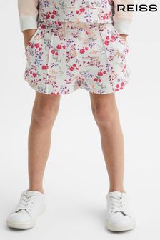 Reiss Pink Print Harper Junior Relaxed Floral Printed Shorts (D70191) | €30