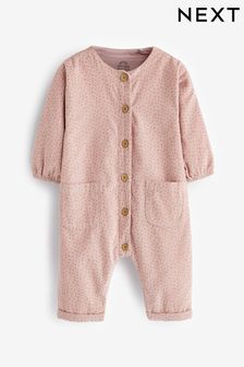 Pale Pink Baby Corduroy Jumpsuit (0mths-2yrs) (D70234) | €18 - €20