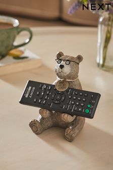 Natural Bertie Bear Remote Control Holder