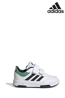 أبيض/أخضر - حذاء رياضي بخطاف وحلقة للأطفال Tensaur من Adidas (D70416) | 125 د.إ