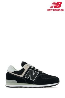 Czarny - Dziecięce buty sportowe New Balance 574 (D70437) | 410 zł