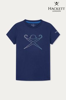 Синяя детская футболка Hackett London (D70574) | €19
