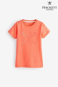 oranžna majica s kratkimi rokavi Hackett Kids London (D70611) | €17