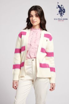 Rosa - U.s. Polo Assn. Womens Stripe Cardigan (D70800) | 67 €