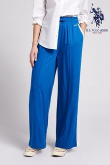 U.S. Polo Assn. Womens Blue Smart Jogger Trousers (D70843) | €30