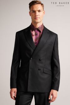 Ted Baker Lagan Black Slim Fit Double Breasted Suit: Jacket (D71493) | TRY 8.822