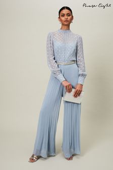 Phase Eight Blue Charley Pleated Jumpsuit (D71502) | 381 €