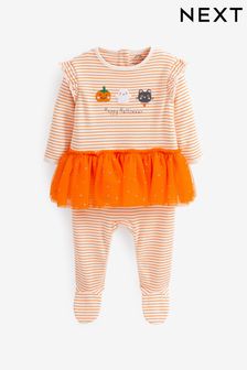 Orange Halloween Tutu Sleepsuit 1 Pack (0-2yrs) (D71584) | €12 - €13